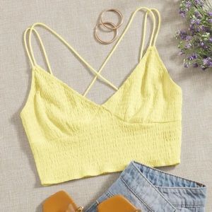 Yellow Crop Top